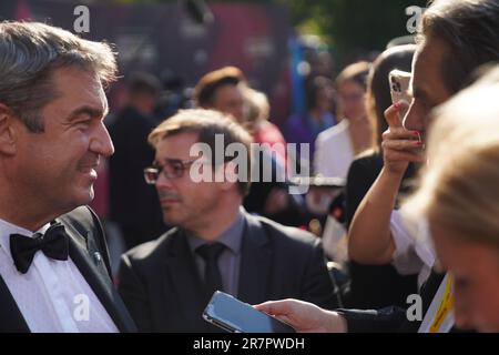 Ministerpräsident Dr. Markus Söder bei der Verleihung des 44. Bayerischen Filmpreises im Münchener Prinzregentheater am 16.06.2023. Foto Stock