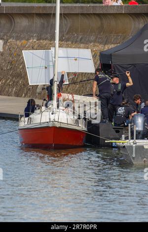 Rifare alcune scene di Truelove con Lindsay Duncan Foto Stock