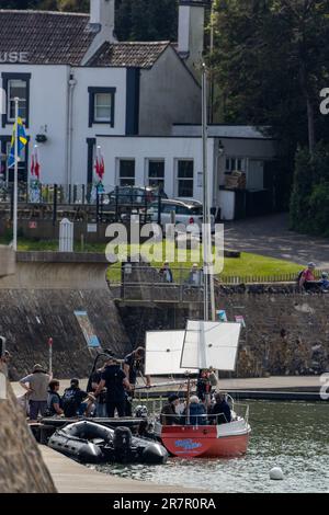 Rifare alcune scene di Truelove con Lindsay Duncan Foto Stock