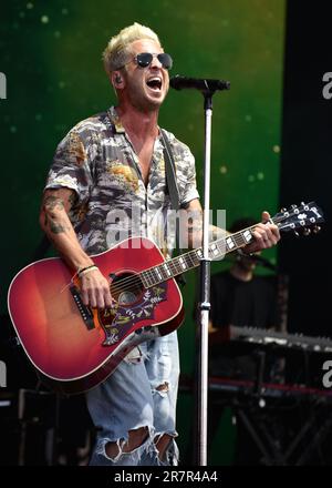 Una Repubblica. Stadio principale del festival dell'isola di Wight. Venerdì 16 giugno. Credit: Graham Tarrant/Alamy Live News Foto Stock