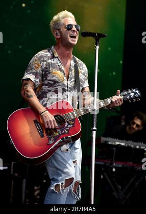 Una Repubblica. Stadio principale del festival dell'isola di Wight. Venerdì 16 giugno. Credit: Graham Tarrant/Alamy Live News Foto Stock