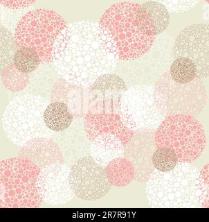 Abstract seamless polka dot pattern cerchi Illustrazione Vettoriale