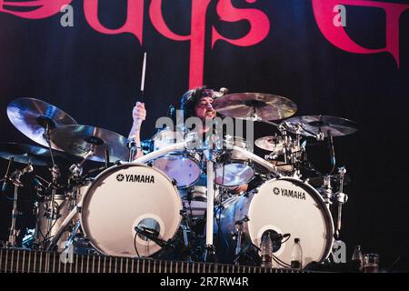 Copenaghen, Danimarca. 16th giugno, 2023. La band rock canadese Three Days Grace si esibisce in un concerto dal vivo durante il festival danese di heavy metal di Copenaghen 2023. (Photo Credit: Gonzales Photo/Alamy Live News Foto Stock