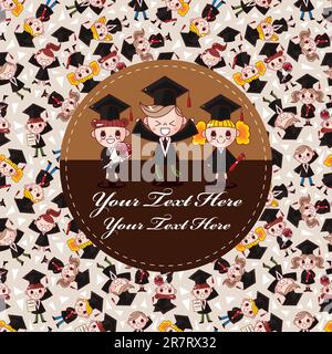 biglietto per studenti cartoon Illustrazione Vettoriale