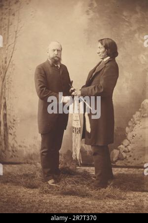 Nuvola Rossa e Othniel Charles Marsh 1883 Foto Stock