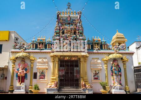 Costruito nel 1833, l'Arulmigu Sri Mahamariamman Temple di George Town è il più antico tempio indù di Penang, Malaysia Foto Stock