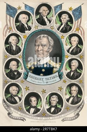 Scelta della gente dodicesimo presidente 1848 Foto Stock
