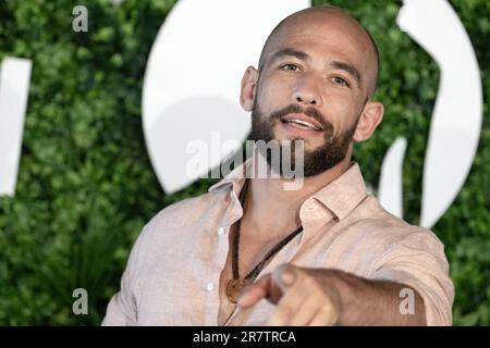 Monte Carlo, Monaco. 17th giugno, 2023. Moise Santamaria partecipa alla fotocall di un si Grand Soleil durante il 62nd° Festival televisivo di Monte Carlo il 17 giugno 2023 a Monte-Carlo, Monaco. Photo by David Niviere/ABACAPRESS.COM Credit: Abaca Press/Alamy Live News Foto Stock