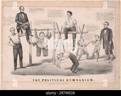 Palestra politica 1860 Foto Stock