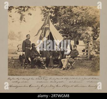 Ufficiali dell'esercito dell'Unione 1864 Foto Stock