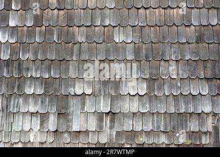 Tejuela Chilota (Tejuela Chilota) su edifici storici sull'isola di Chiloe, nel Cile meridionale Foto Stock