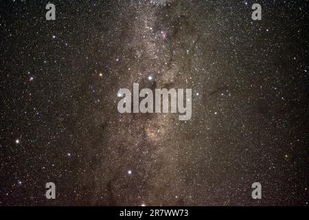 Cielo stellato sul deserto di Atacama in Cile Foto Stock