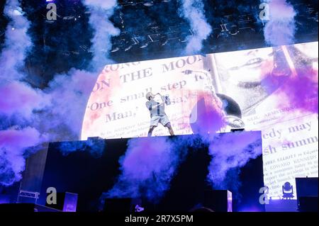 GRIZ si esibisce durante il giorno 2 del 2023 Bonnaroo Music & Arts Festival il 16 giugno 2023 a Manchester, Tennessee. Foto: Darren Eagles/imageSPACE/MediaPunch Foto Stock