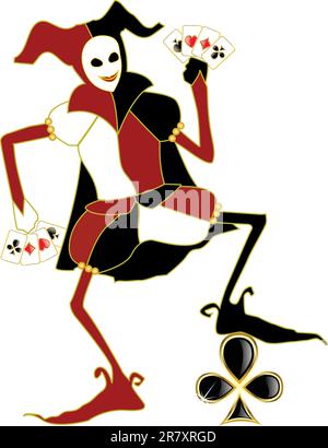 joker di vettore Illustrazione Vettoriale