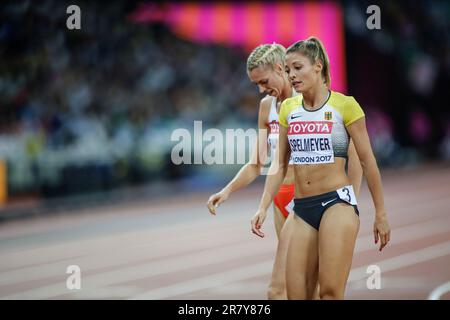 Ruth Sophia Spelmeyer partecipa ai 400 metri del World Athletics Championships London 2017. Foto Stock