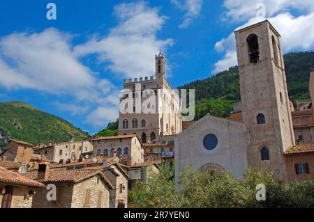 Gubbio, Palazzo del console, palazzo dei consoli, Umbria, Italia Foto Stock