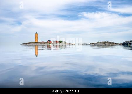 Al faro di Söderskär, Porvoo, Finlandia Foto Stock