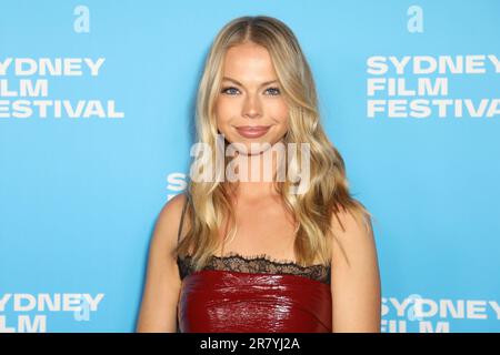 Sydney, Australia. 18th giugno 2023. Festival del film di Sydney 70th: Prima Australiana, Indiana Jones e il tappeto rosso Dial of Destiny allo state Theatre, 49 Market Street. Foto: Georgia May Davis. Credit: Richard Milnes/Alamy Live News Foto Stock