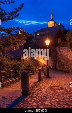 Bautzen, centro storico della città. Germania Foto Stock