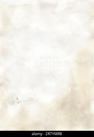 Acquerello carta vecchia trama, acquerello arte sfondo. Pietra. Struttura acquerello per biglietti, volantini, poster. banner acquerello. Pennellate e sp Foto Stock