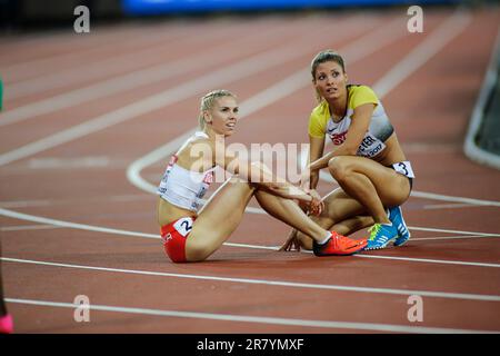 Ruth Sophia Spelmeyer partecipa ai 400 metri del World Athletics Championships London 2017. Foto Stock