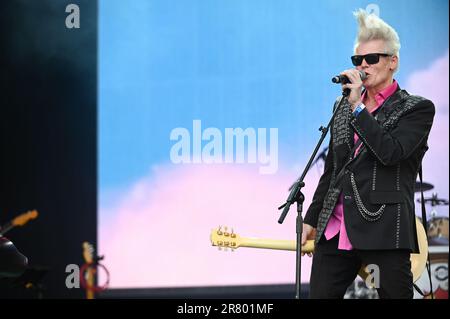 Sigue Sigue Sputnik si esibisce al Lets Rock Leeds 80s Festival , Leeds UK , 17.06.2023 Foto Stock