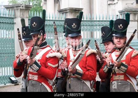 Apsley House, Londra, Regno Unito. 18th giugno 2023. La battaglia di Waterloo viene commemorata il 18th giugno a Apsley House. Credit: Matthew Chattle/Alamy Live News Foto Stock