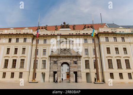 Il Castello di Praga a Praga, Repubblica Ceca Foto Stock