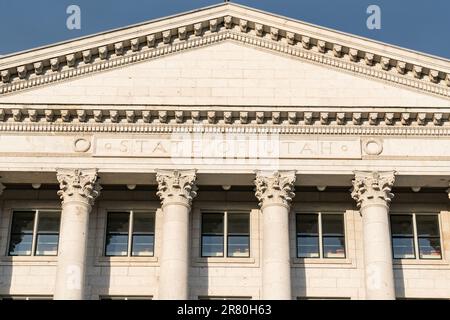 Il Campidoglio dello stato dello Utah a Capitol Hill, Salt Lake City, Utah Foto Stock