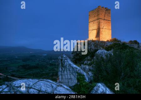 Sardegna, Provincia di Nuoro, Posada - Feronia - Castello medievale della Fava Foto Stock