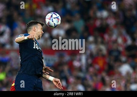 Rotterdam, Nizozemska. 18th giugno, 2023. 18.06.2023., stadion Feyenoord 'De Kuip', Rotterdam, Nizozemska - UEFA Liga nacija, finale, Hrvatska - Spanjolska. Credit: Pixsell/Alamy Live News Foto Stock