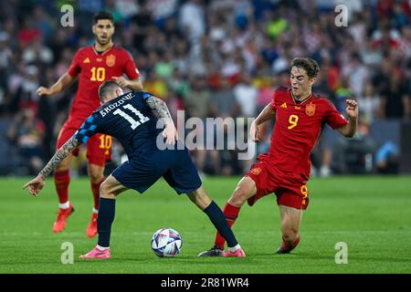 Rotterdam, Nizozemska. 18th giugno, 2023. 18.06.2023., stadion Feyenoord 'De Kuip', Rotterdam, Nizozemska - UEFA Liga nacija, finale, Hrvatska - Spanjolska. Credit: Pixsell/Alamy Live News Foto Stock