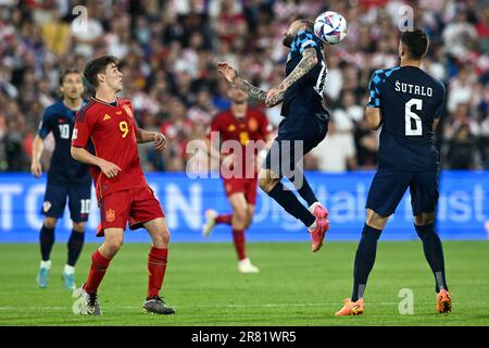 Rotterdam, Nizozemska. 18th giugno, 2023. 18.06.2023., stadion Feyenoord 'De Kuip', Rotterdam, Nizozemska - UEFA Liga nacija, finale, Hrvatska - Spanjolska. Credit: Pixsell/Alamy Live News Foto Stock