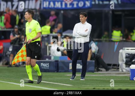 Rotterdam, Nizozemska. 18th giugno, 2023. La finale della UEFA Nations League 2022/23 tra Croazia e Spagna a De Kuip il 18 giugno 2023 a Rotterdam, Paesi Bassi. Foto: Luka Stanzl/PIXSELL Credit: Pixsell/Alamy Live News Foto Stock