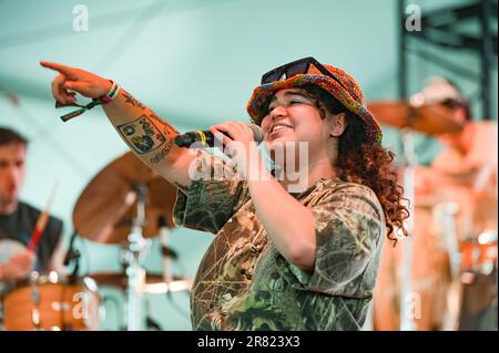 Manchester, Stati Uniti. 19th giugno, 2022. Remy Wolf suona durante il giorno 3 del 2023 Bonnaroo Music & Arts Festival il 17 giugno 2023 a Manchester, Tennessee. Photo: Darren Eagles/imageSPACE Credit: Imagespace/Alamy Live News Foto Stock