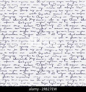 Seamless abstract il testo scritto a mano pattern Illustrazione Vettoriale