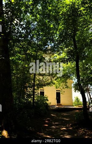 La Chiesa Metodista di Cades Cove. Foto Stock