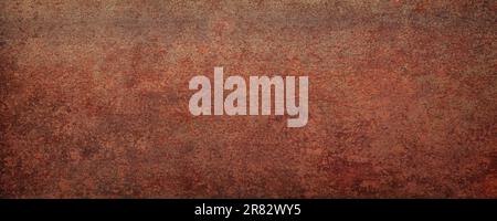 struttura in metallo arrugginito, sfondo panoramico in lamiera grunge Foto Stock