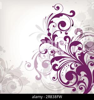 Illustrazione di sfondo floreale Illustrazione Vettoriale