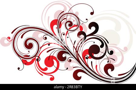 Illustrazione di sfondo floreale Illustrazione Vettoriale