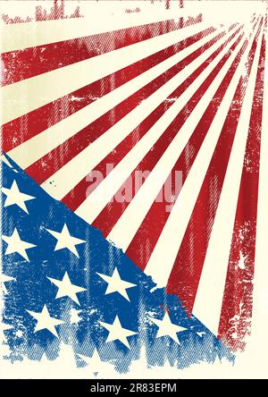 uno sfondo grunge americano per un poster Illustrazione Vettoriale