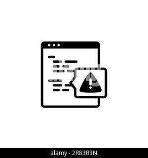 Errore di debug degli avvisi: Identificazione e correzione degli errori per migliorare le prestazioni Illustrazione Vettoriale