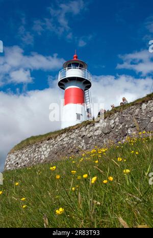 Faro, Torshavn, Fortezza di Skansin, Thorshaven, Isola di Streymoy, Isole Faroe, Danimarca Foto Stock