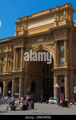 Firenze, Piazza della Repubblica, piazza della Repubblica, Toscana, Italia Foto Stock