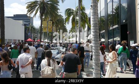 Beverly Hills, California, USA 18th Giugno 2023 Rodeo Drive Concours d'Elegance Car Show on Rodeo Drive il 18 Giugno 2023 a Beverly Hills, California, USA. Foto di Barry King/Alamy Live News Foto Stock