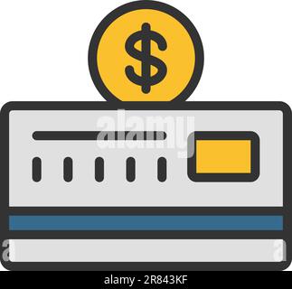 Carta di credito icona pagamento immagine vettore. Illustrazione Vettoriale