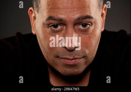 Studio ritratto di 47 anni afro-americano uomo. Foto Stock