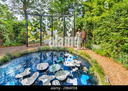 Mostra ornamentale 'le Jardin du Verstholen' al Domaine de Chaumont-sur-Loire, Loir-et-Cher (41), Francia. Foto Stock