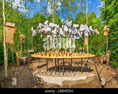 Mostra ornamentale 'le Jardin du Verstholen' al Domaine de Chaumont-sur-Loire, Loir-et-Cher (41), Francia. Foto Stock