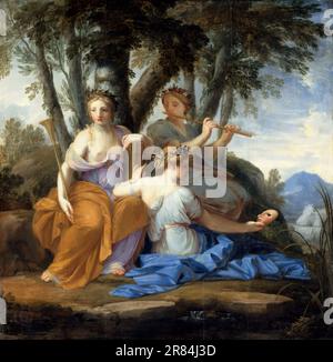 Eustache le Sueur -- Clio, Euterpe e Thalia 1652-55 Foto Stock